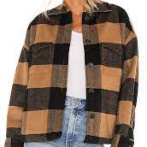 ALL SAINTS PLAID CHECK SHIRT JACKET